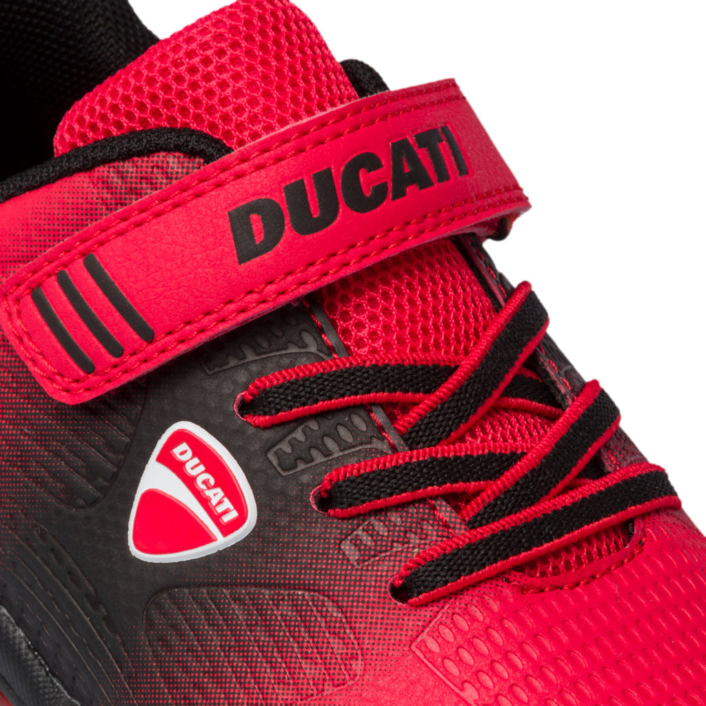 Sneakers rosse e nere con luci sulla suola Ducati Centauro