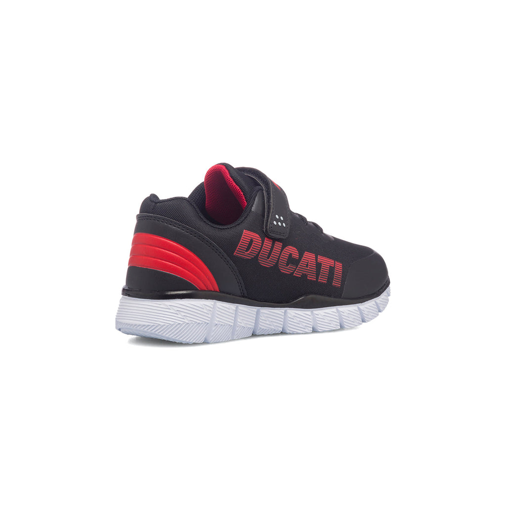 Scarpe sportive nere da bambino con logo a contrasto Ducati Backfire 3 PS