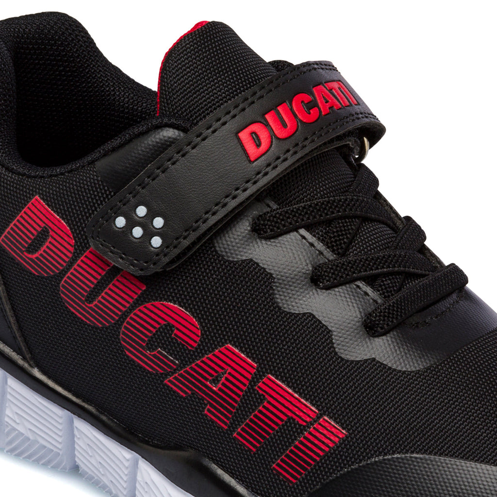 Scarpe sportive nere da bambino con logo a contrasto Ducati Backfire 3 PS