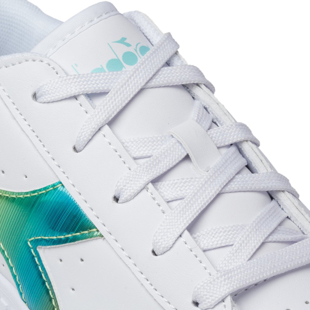 Sneakers bianche con logo laminato Diadora Game Step Rainbow