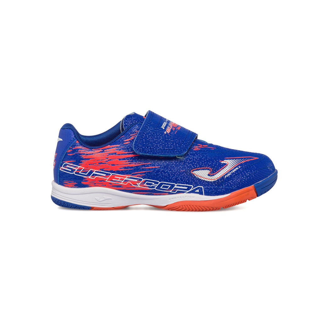 Scarpe da calcetto indoor blu da bambino Joma Supercopa 23 Jr