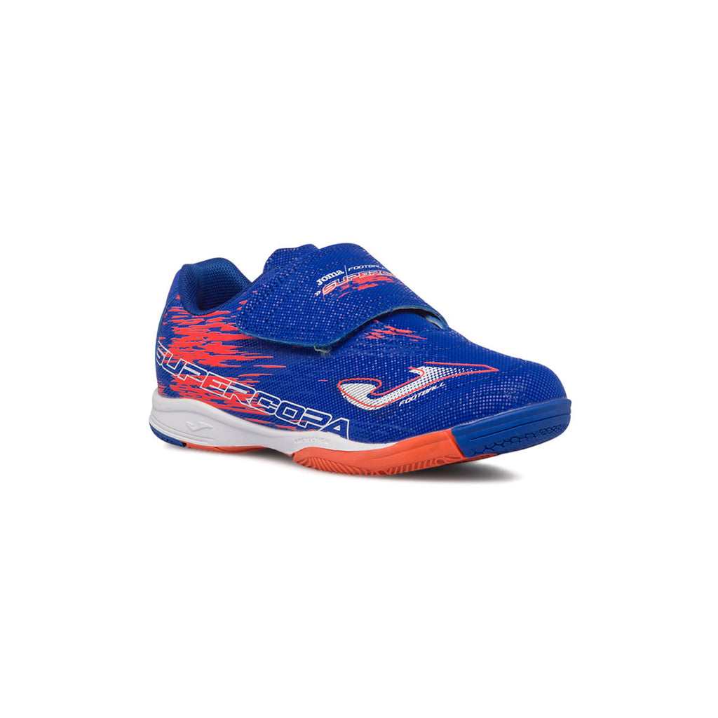 Scarpe da calcetto indoor blu da bambino Joma Supercopa 23 Jr