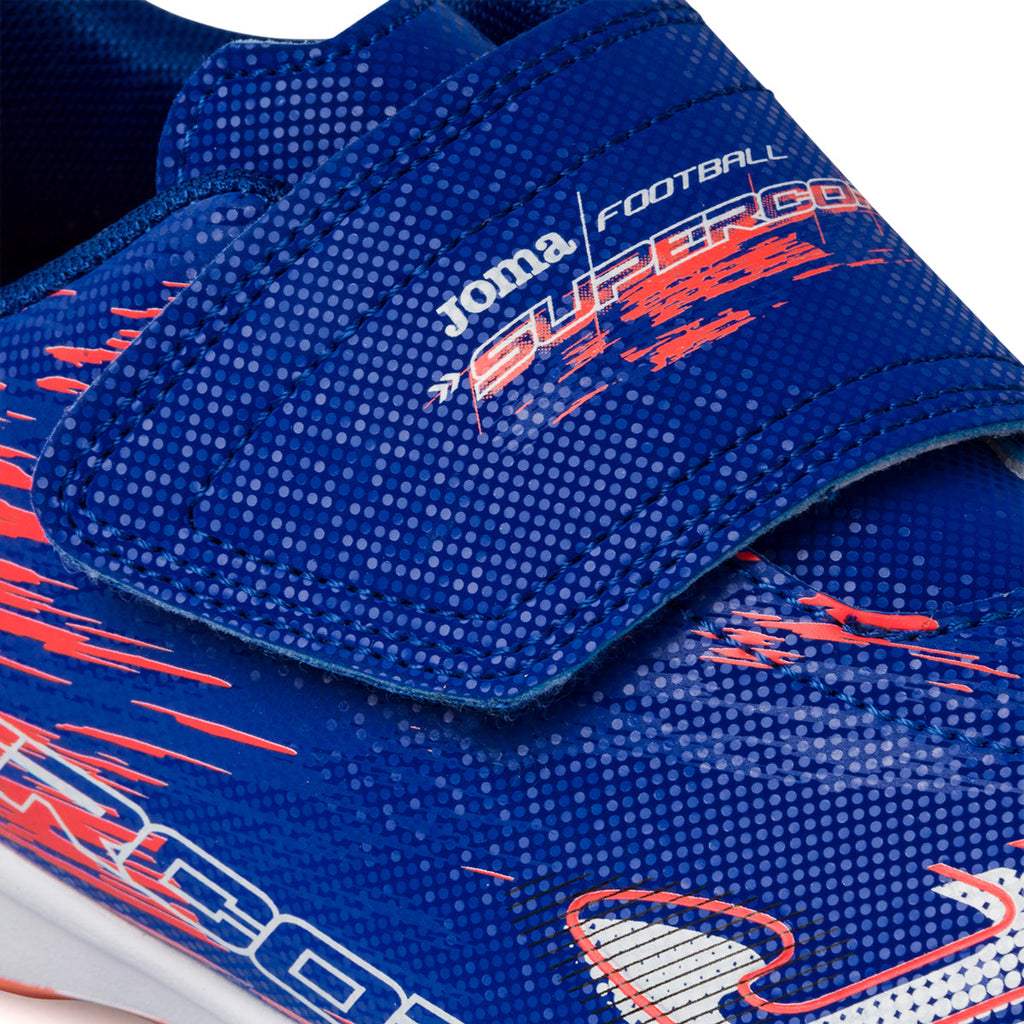 Scarpe da calcetto indoor blu da bambino Joma Supercopa 23 Jr