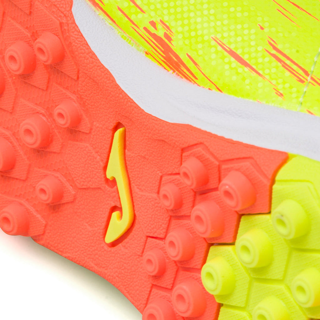 Scarpe da calcetto gialle per erba sintetica da bambino Joma Supercopa 23 Jr Tf