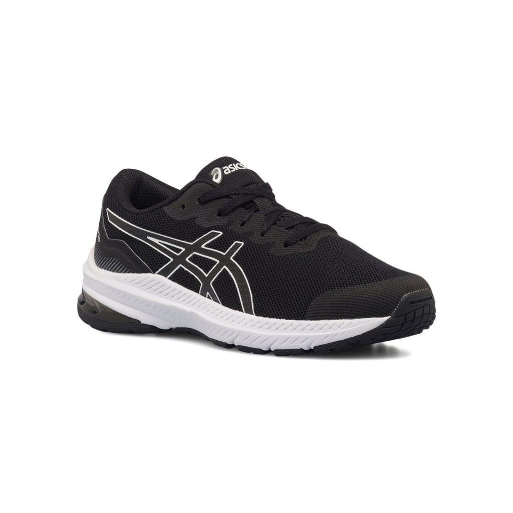 Scarpe da running da ragazzo nere in tessuto mesh Asics GT-1000 11 GS