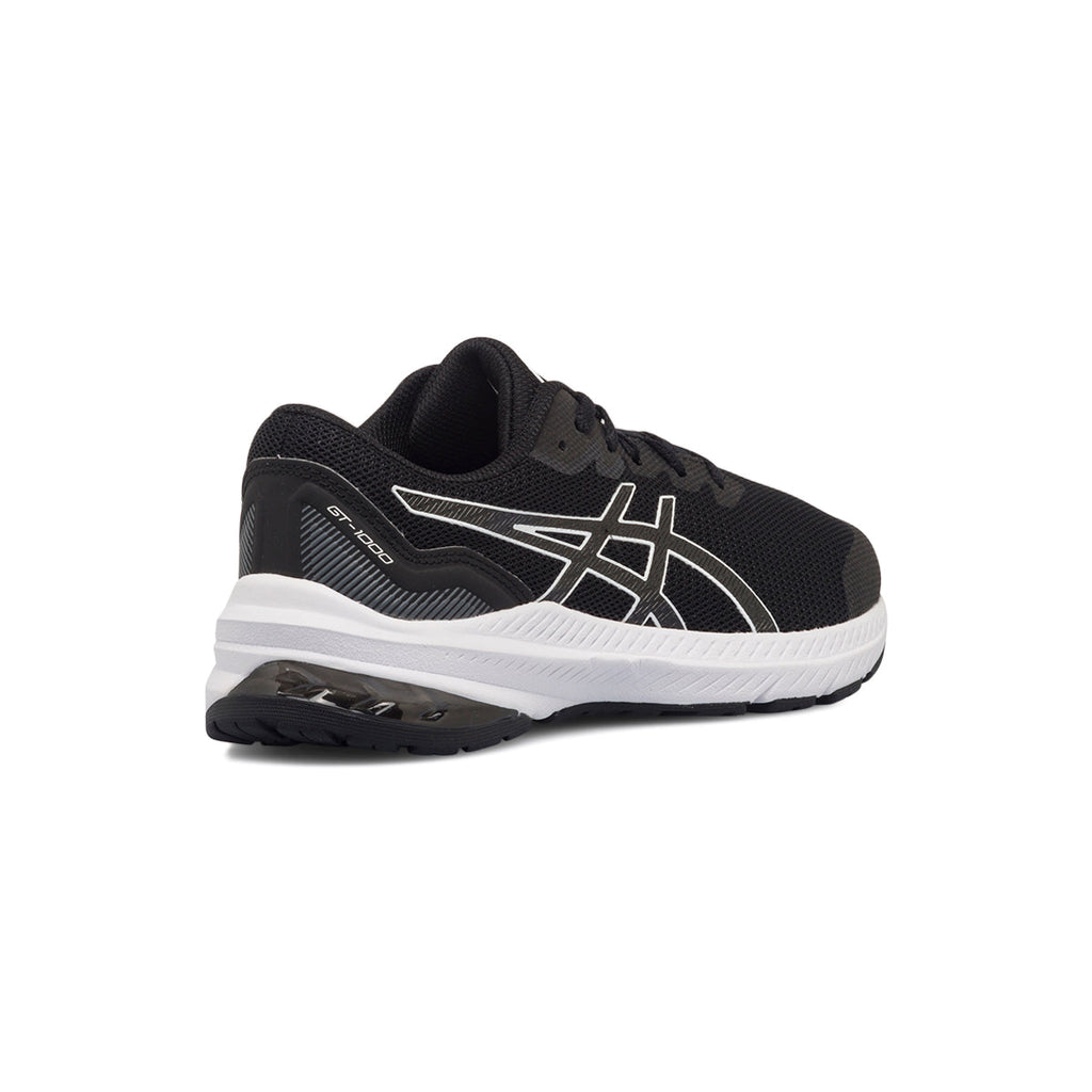 Scarpe da running da ragazzo nere in tessuto mesh Asics GT-1000 11 GS