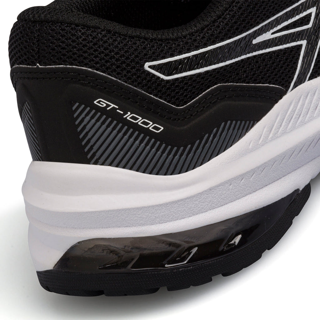 Scarpe da running da ragazzo nere in tessuto mesh Asics GT-1000 11 GS