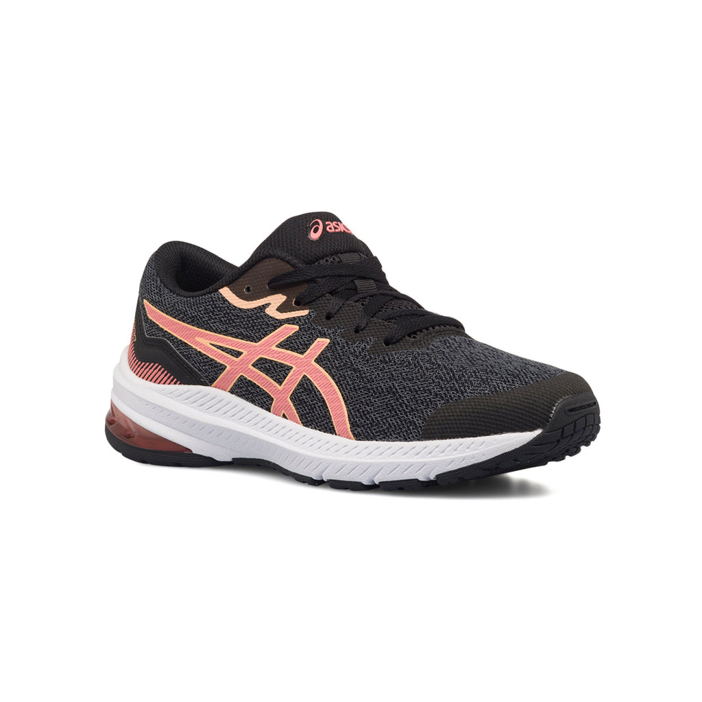 Scarpe da running da ragazza nere in tessuto mesh Asics GT-1000 11 GS