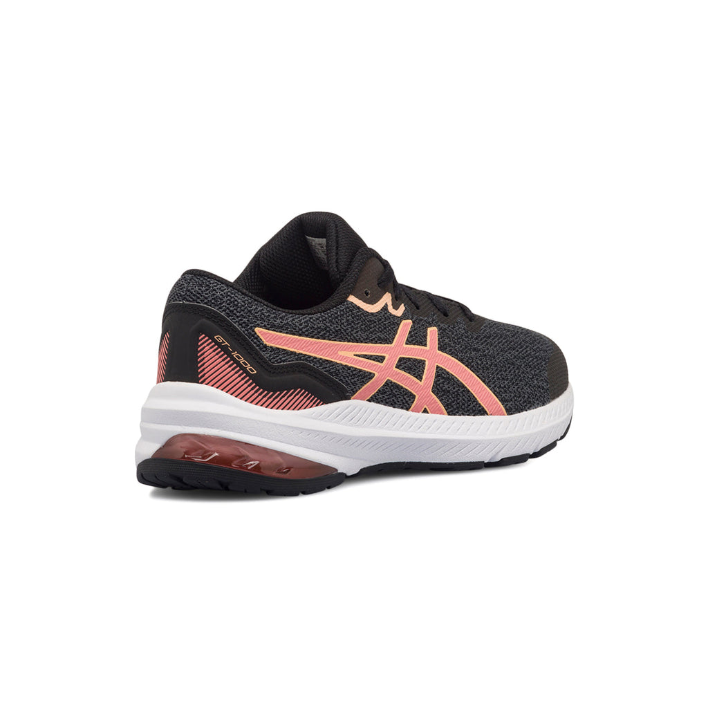 Scarpe da running da ragazza nere in tessuto mesh Asics GT-1000 11 GS