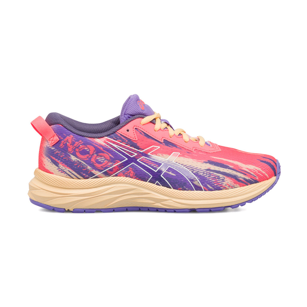 Scarpe da running da ragazza viola e rosa in tessuto mesh Asics Gel-Noosa Tri 13 Gs