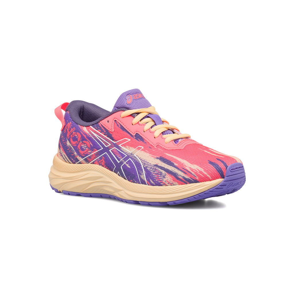 Scarpe da running da ragazza viola e rosa in tessuto mesh Asics Gel-Noosa Tri 13 Gs