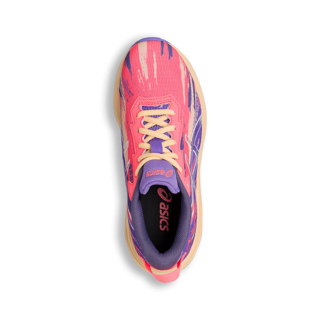 Scarpe da running da ragazza viola e rosa in tessuto mesh Asics Gel-Noosa Tri 13 Gs