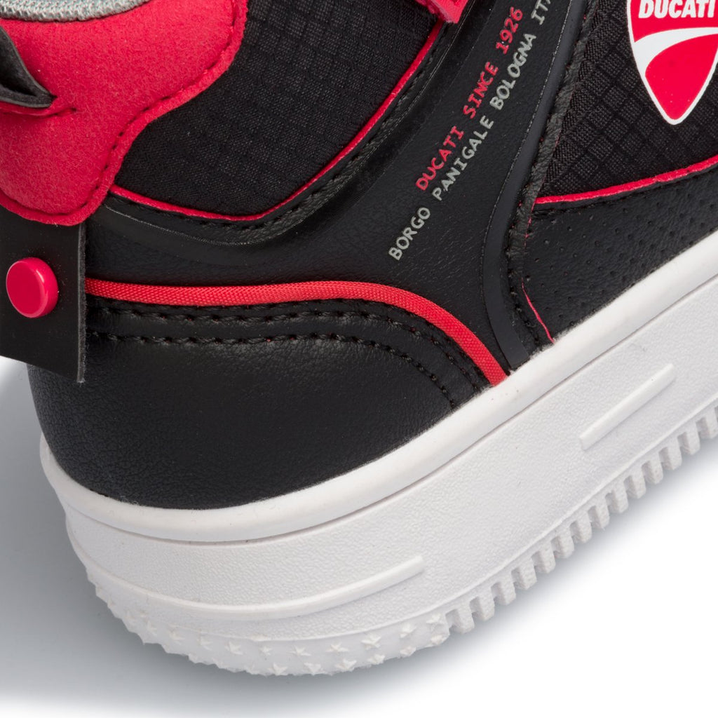 Sneakers alte nere con logo laterale Ducati Cesare