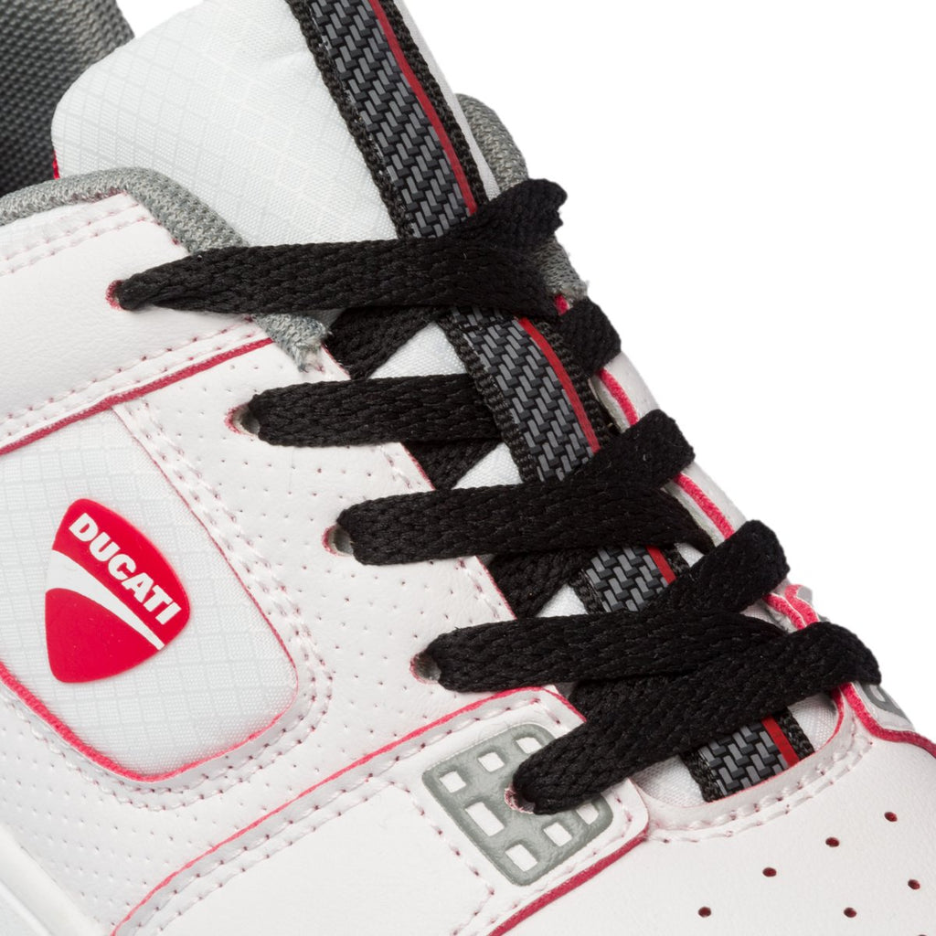 Sneakers bianche con logo laterale Ducati Emilio