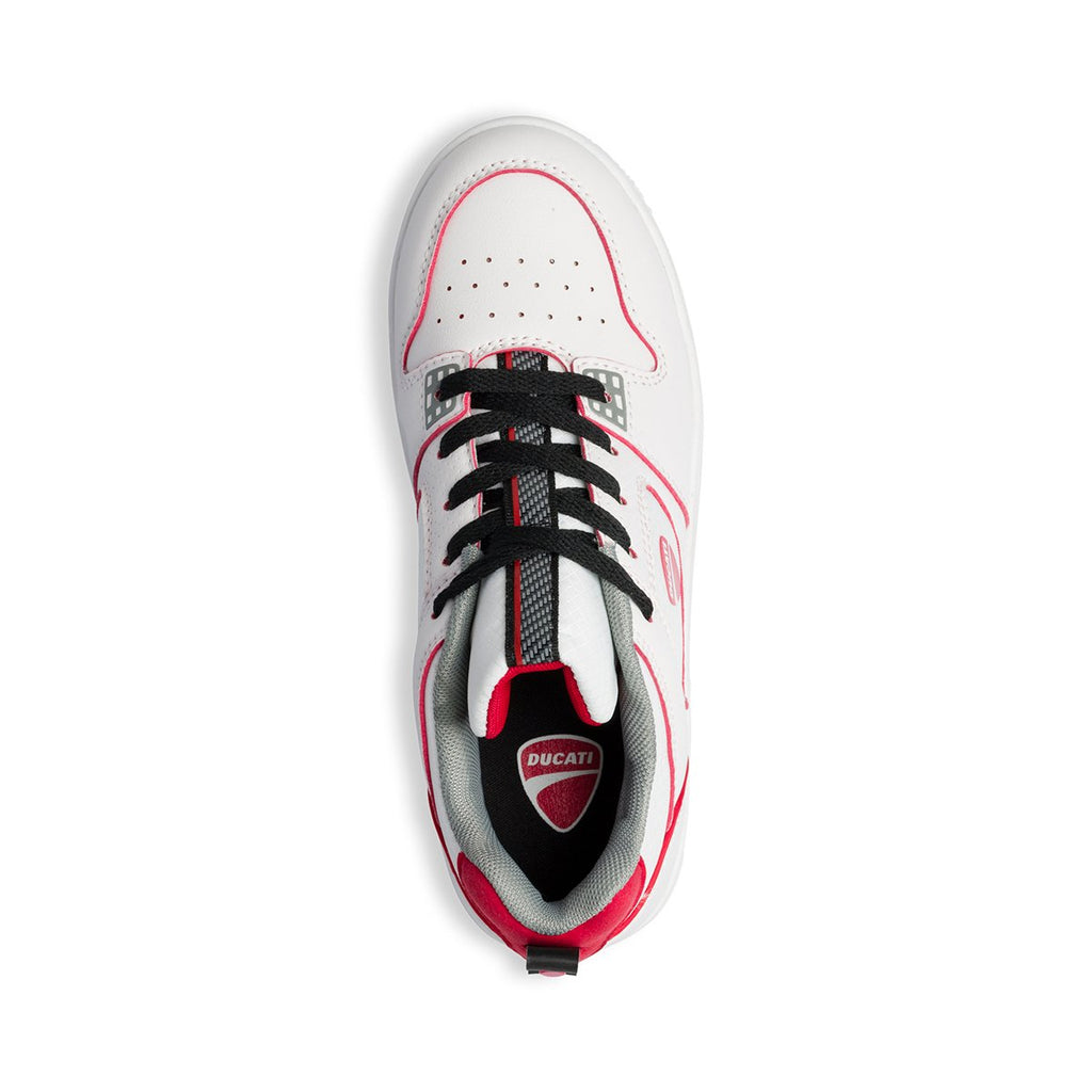 Sneakers bianche con logo laterale Ducati Emilio