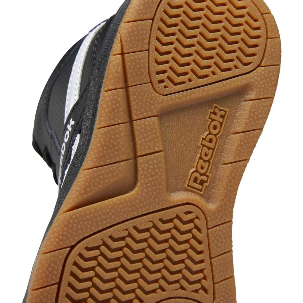 Sneakers alte nere da ragazzo con logo a contrasto Reebok Bb4500 Court