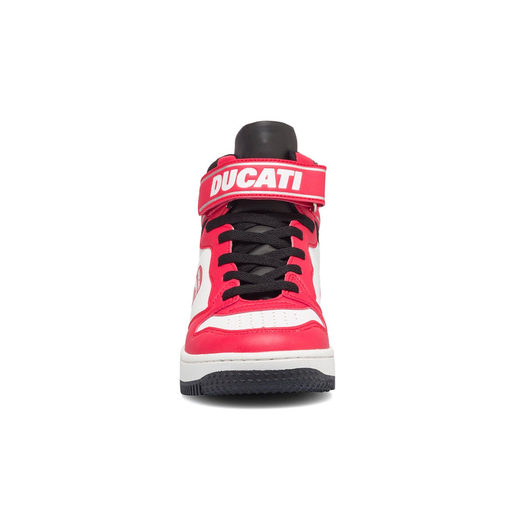 Sneakers alte rosse e bianche da ragazzo Ducati Barsaba 3 GS