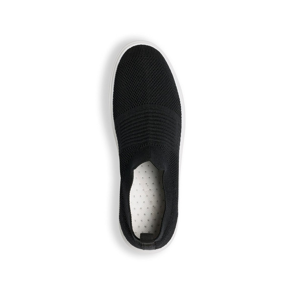 Sneakers slip-on nere in tessuto con colletto elasticizzato Lora Ferres