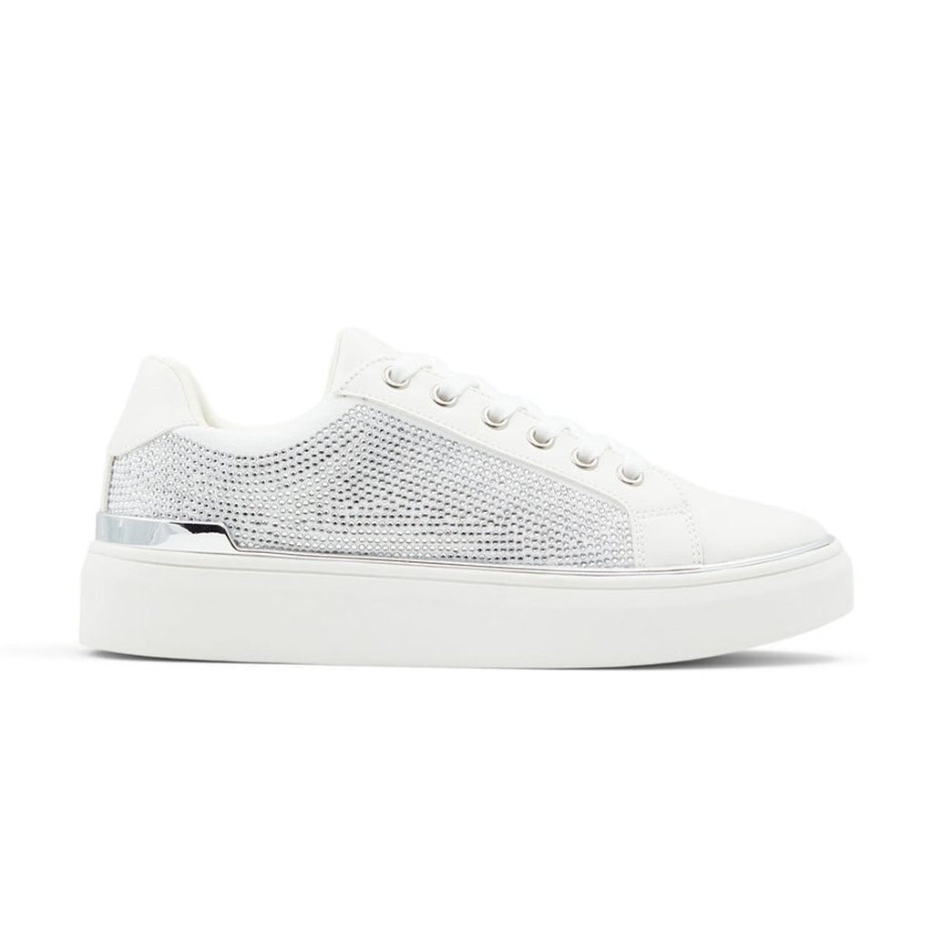 Sneakers bianche in pelle vegana con strass sulla superficie Call It Spring Spark