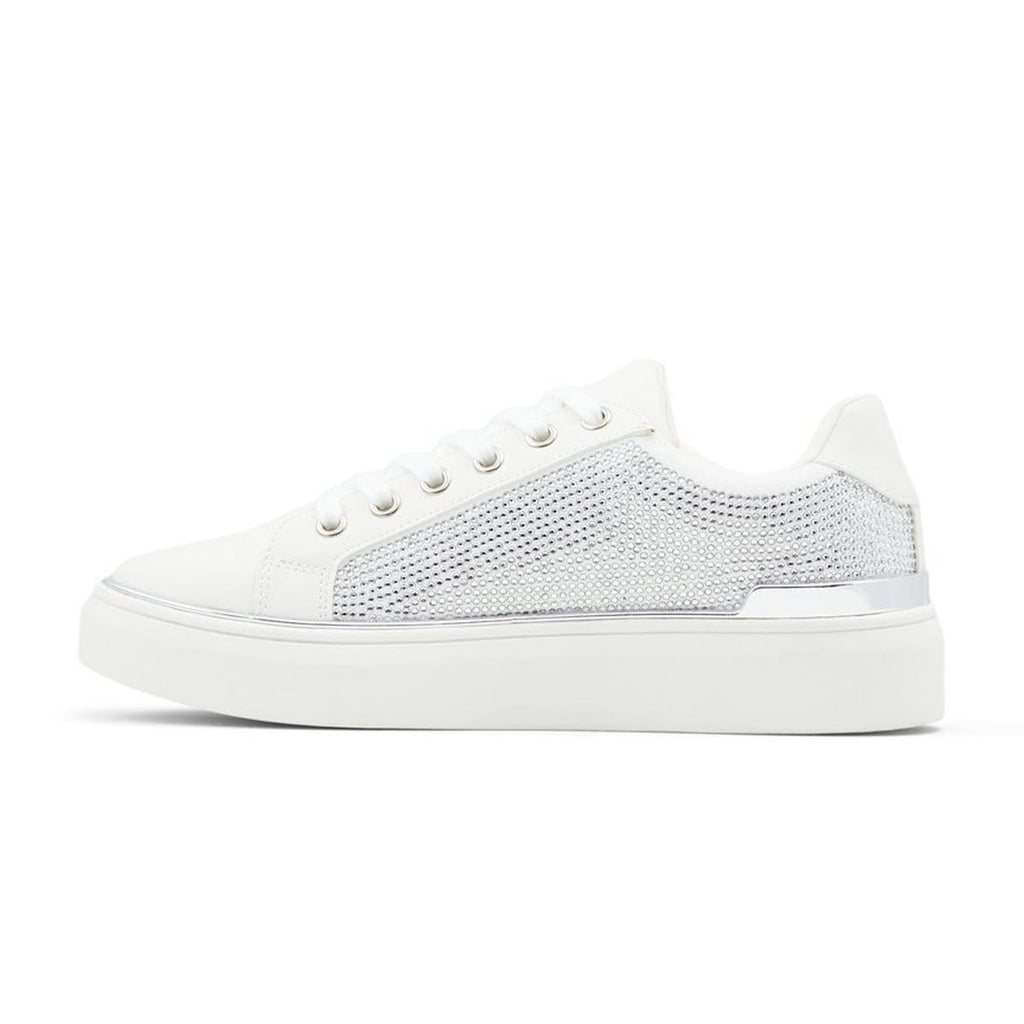 Sneakers bianche in pelle vegana con strass sulla superficie Call It Spring Spark
