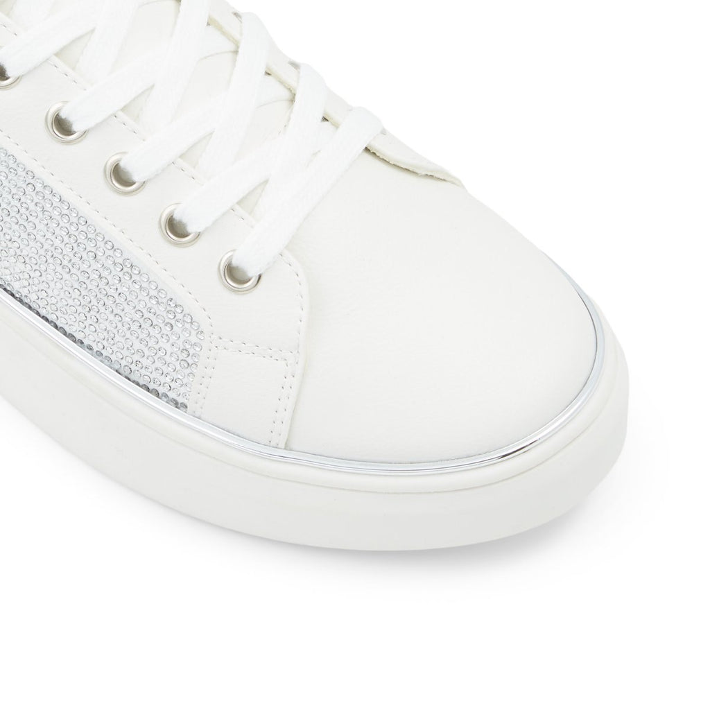 Sneakers bianche in pelle vegana con strass sulla superficie Call It Spring Spark