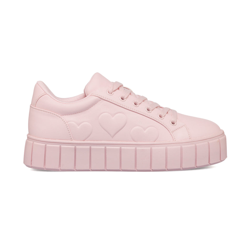 Sneakers chunky rosa in pelle vegana da donna Call It Spring Lotus