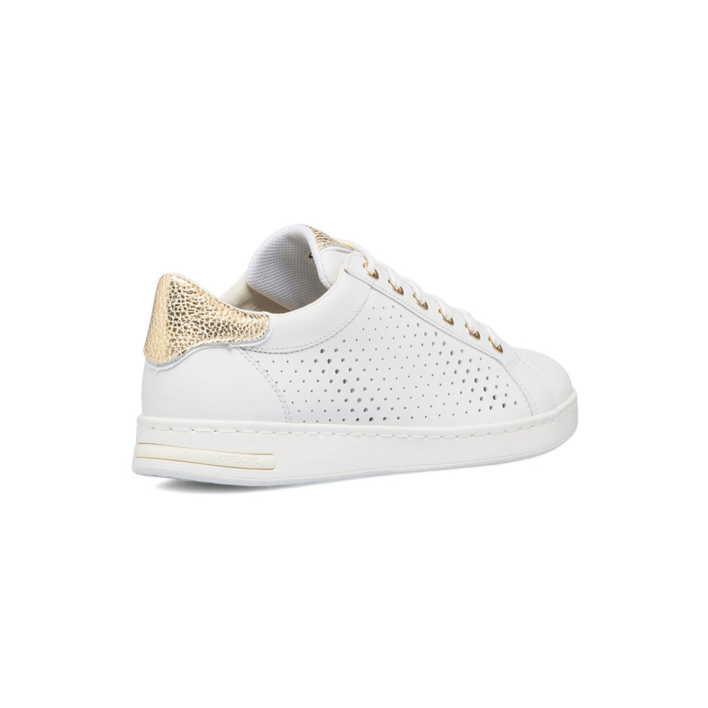 Sneakers bianche traforate in pelle da donna Geox Jaysen