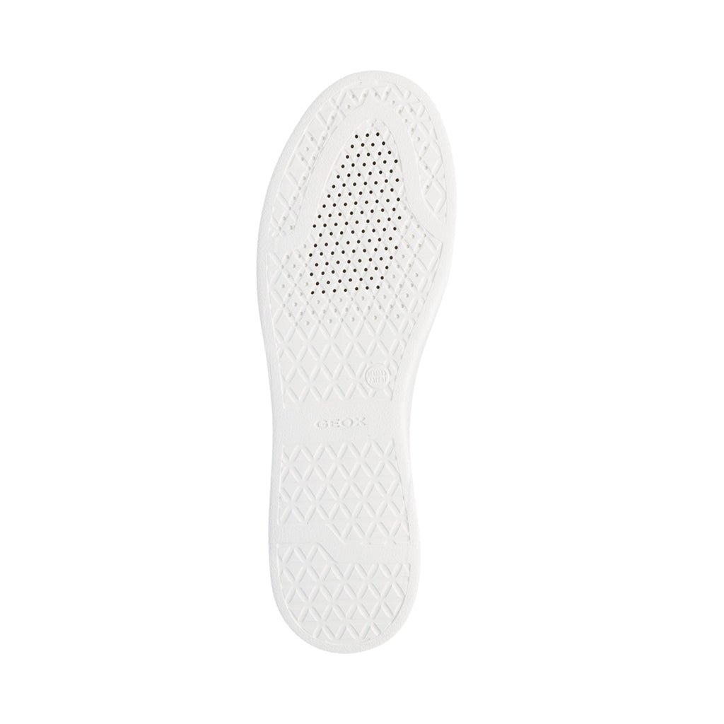 Sneakers bianche traforate in pelle da donna Geox Jaysen