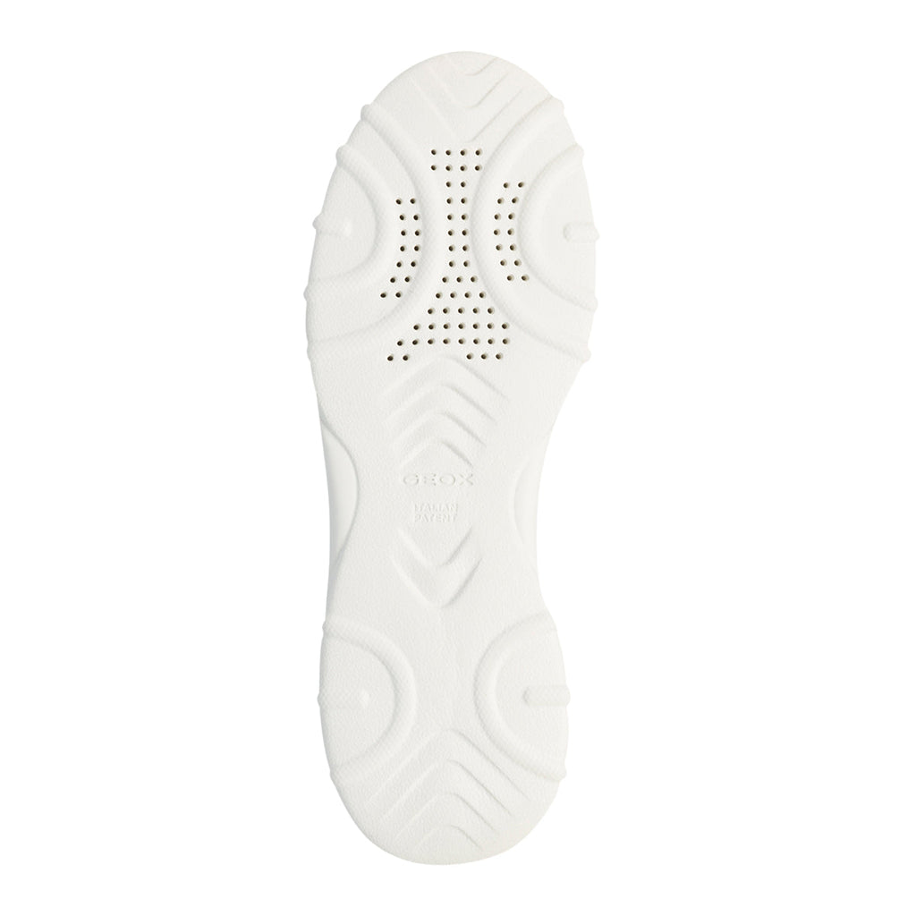 Sneakers argento metallizzate da donna Geox Alleniee