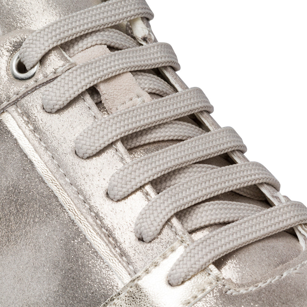 Sneakers argento metallizzate da donna Geox Alleniee