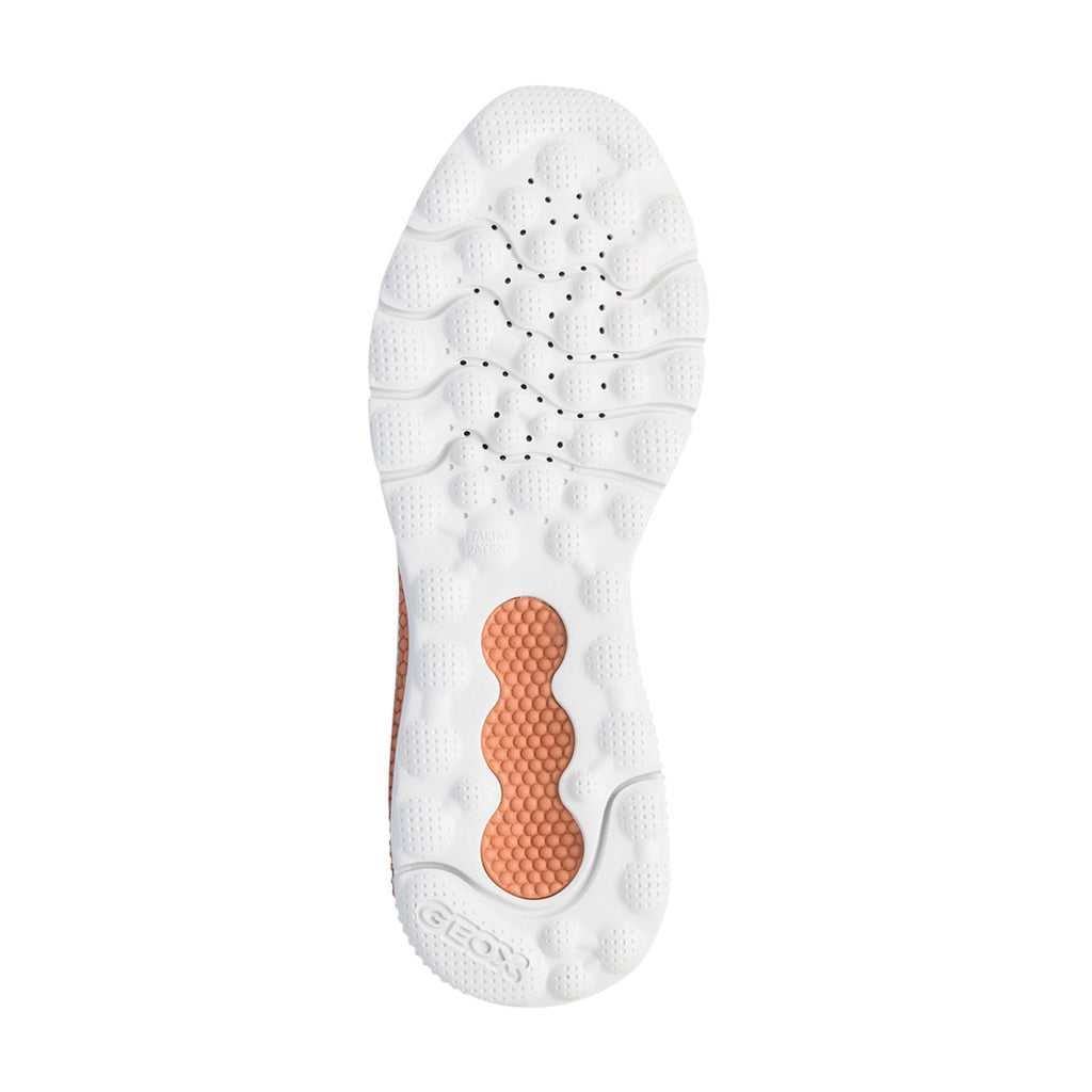 Sneakers color pesca da donna in tessuto knit Geox Spherica Actif