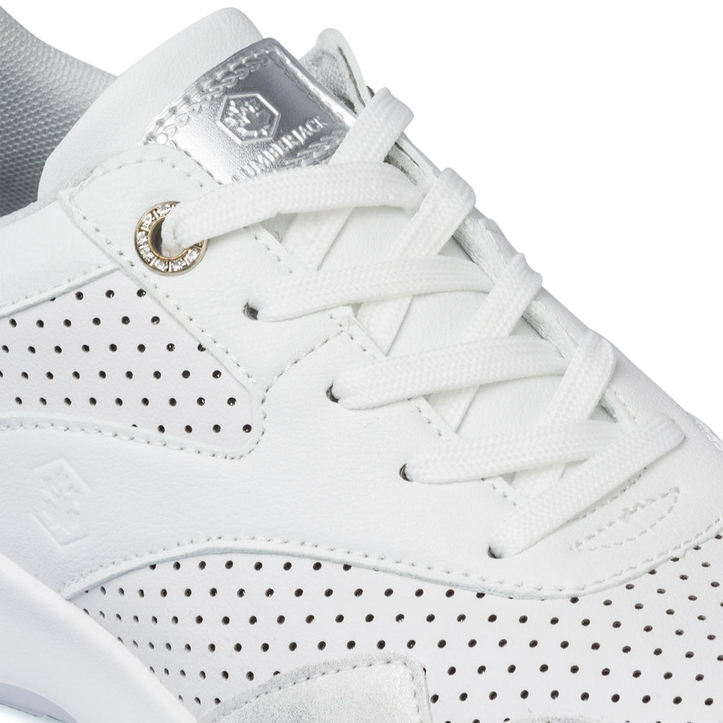Sneakers bianche traforate da donna Lumberjack Gerda