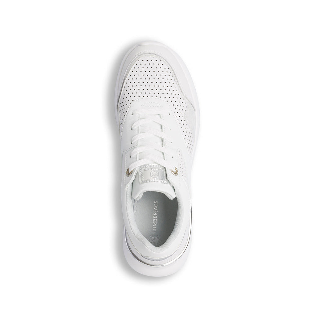 Sneakers bianche traforate da donna Lumberjack Gerda