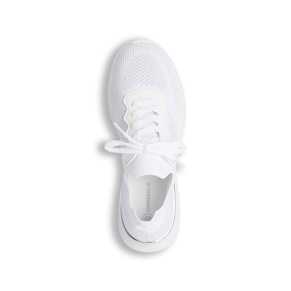 Sneakers bianche in mesh da donna Lumberjack Gerda