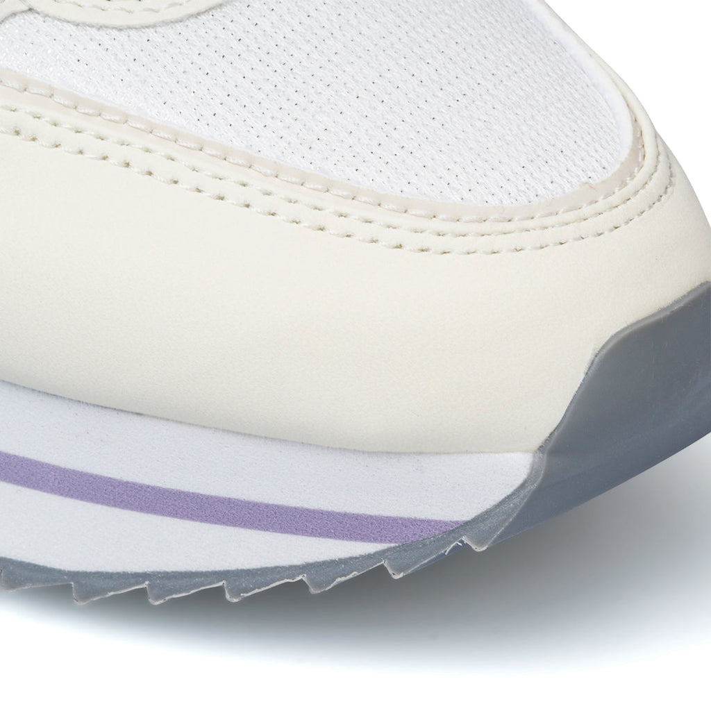 Sneakers bianche da donna con borchiette e suola a zeppa Lumberjack Cecilia