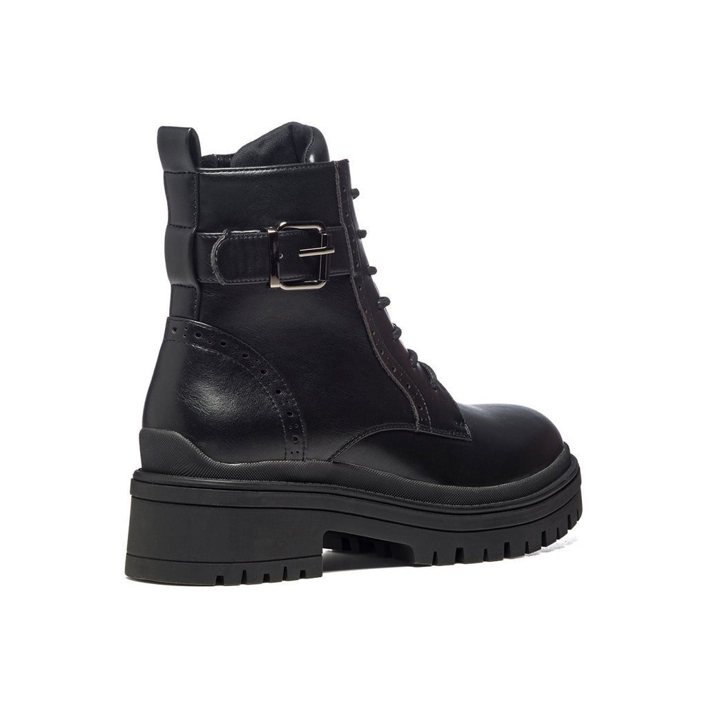 Anfibi neri con dettagli brogue Lora Ferres