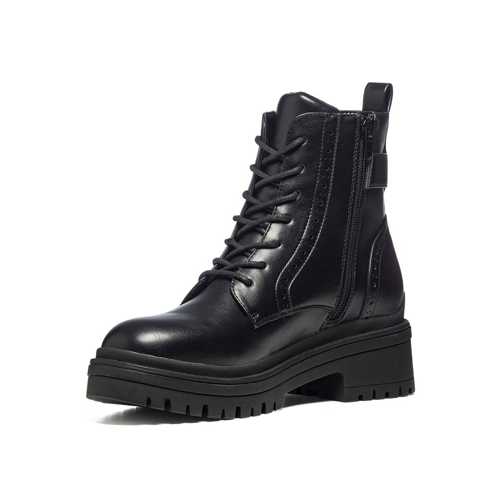 Anfibi neri con dettagli brogue Lora Ferres