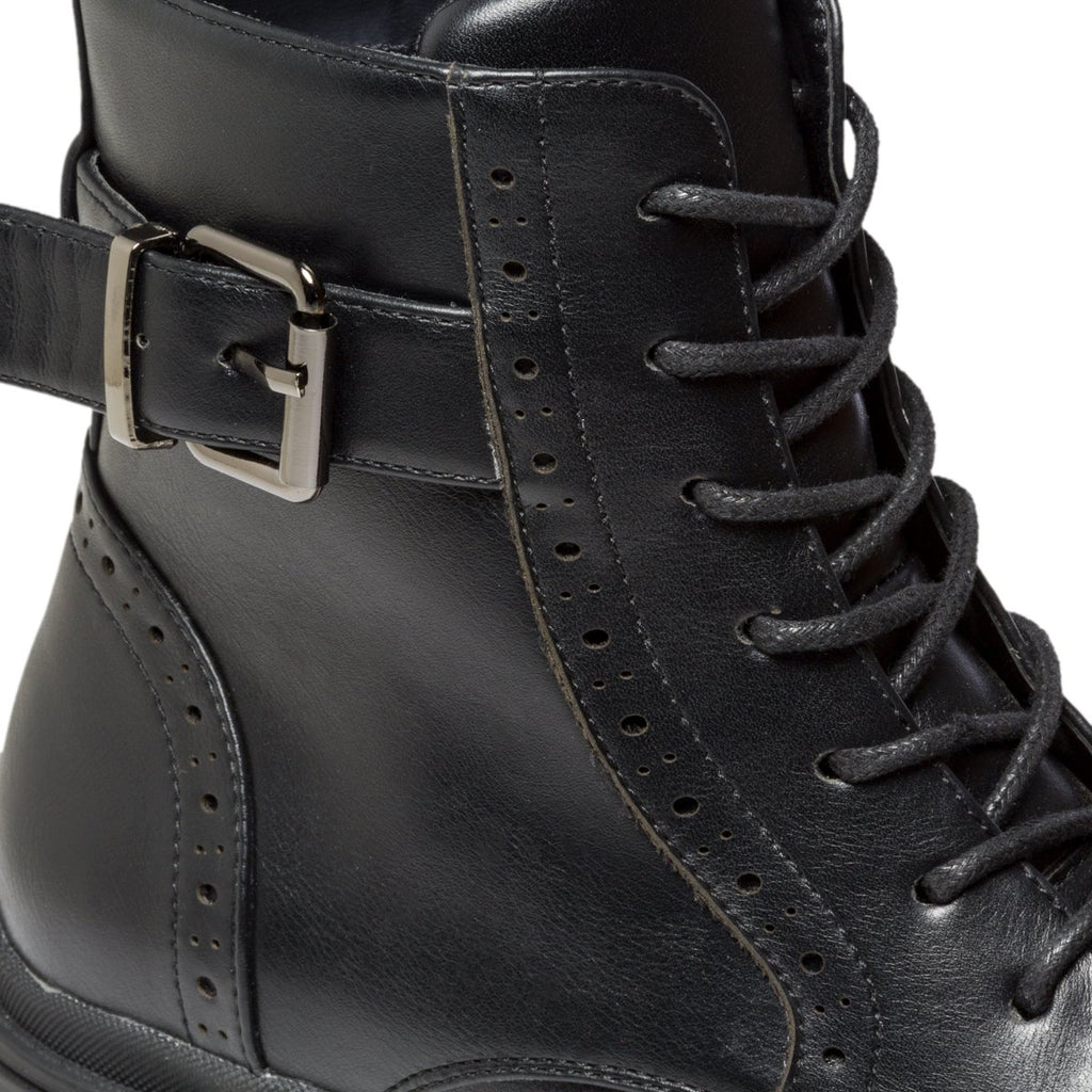 Anfibi neri con dettagli brogue Lora Ferres