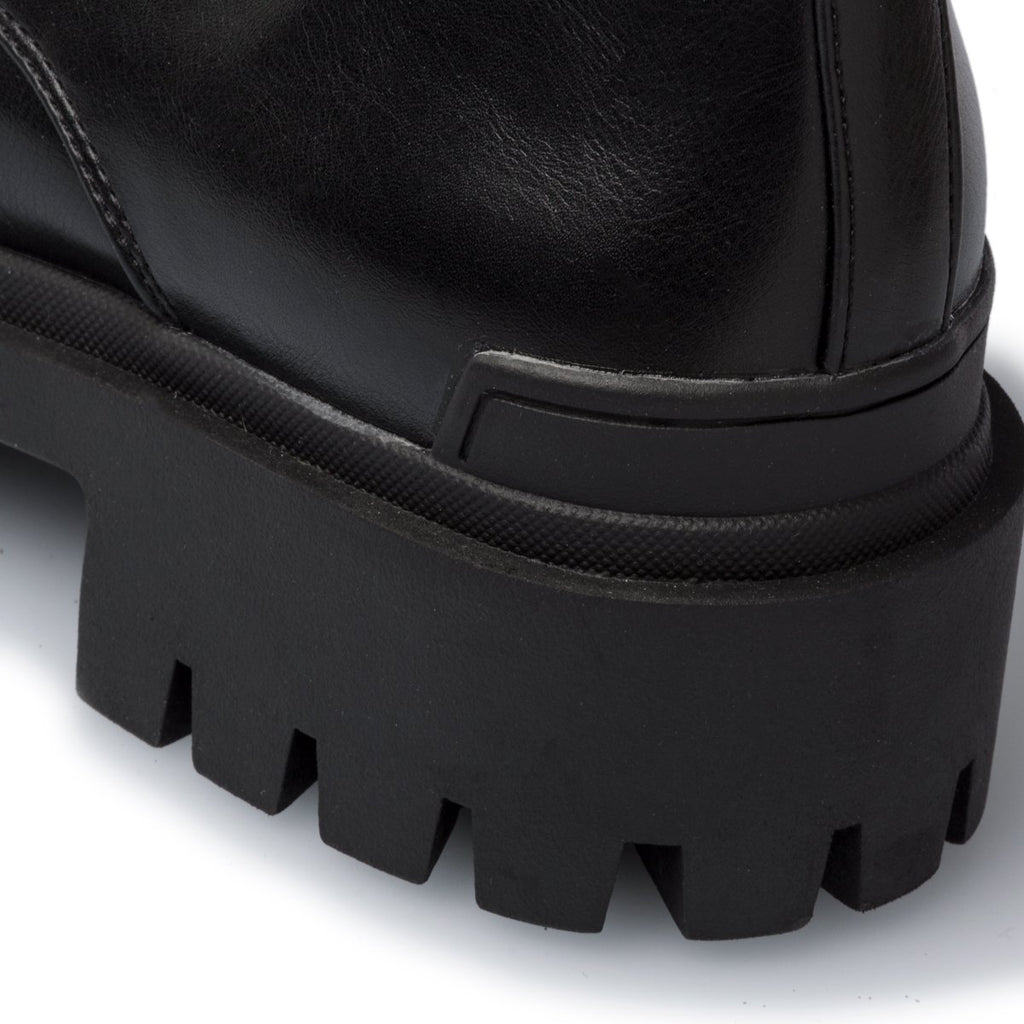 Anfibi neri con maxi-suola Swish Jeans