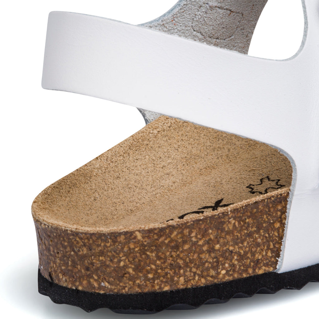Sandali bianchi in pelle da donna Geox Brionia