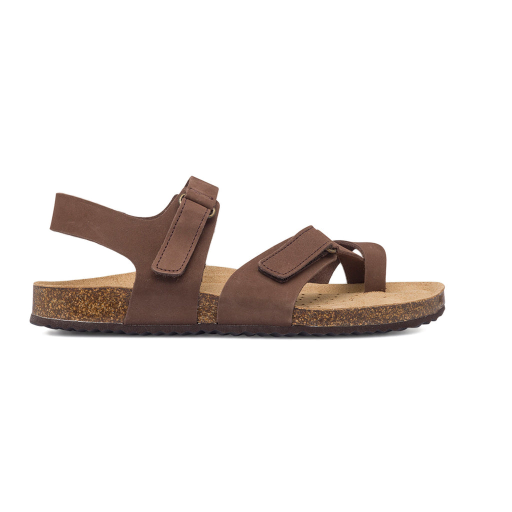 Sandali marroni in pelle da donna Geox Brionia