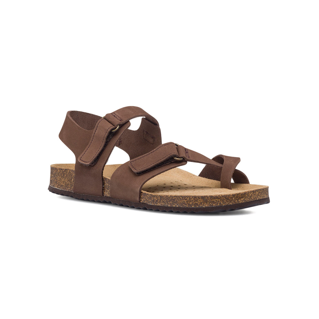 Sandali marroni in pelle da donna Geox Brionia