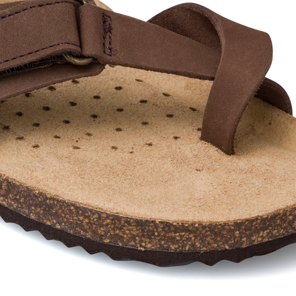 Sandali marroni in pelle da donna Geox Brionia