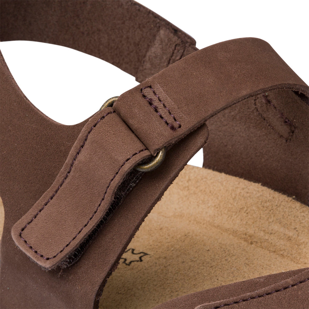 Sandali marroni in pelle da donna Geox Brionia