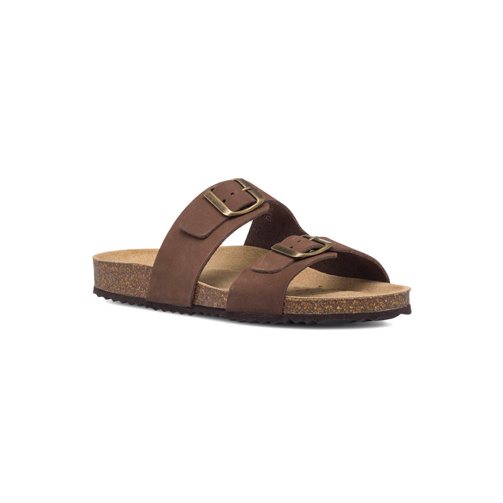 Sandali marroni in pelle da donna Geox Brionia