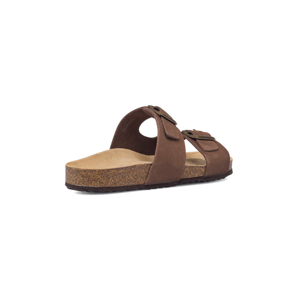 Sandali marroni in pelle da donna Geox Brionia