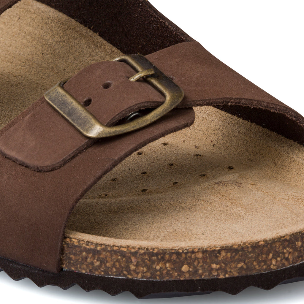 Sandali marroni in pelle da donna Geox Brionia