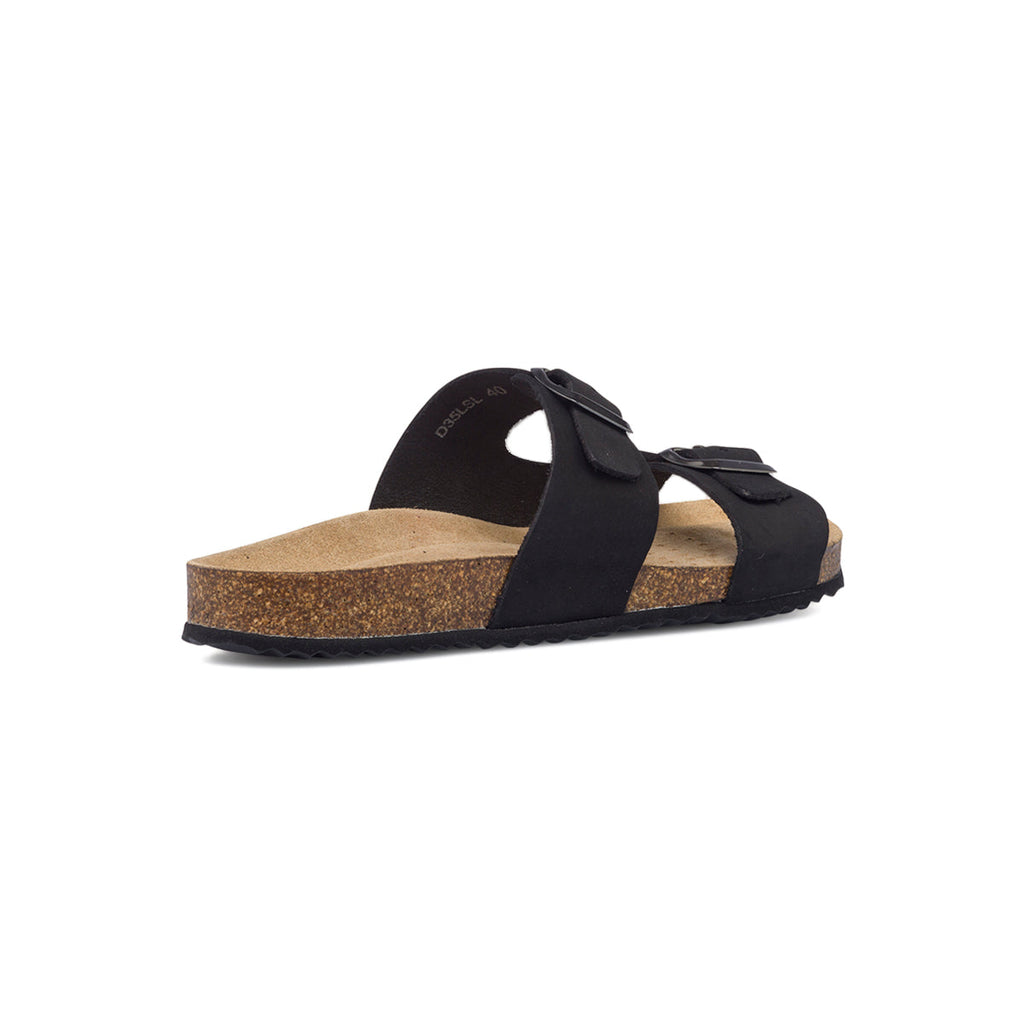 Sandali neri in pelle da donna Geox Brionia