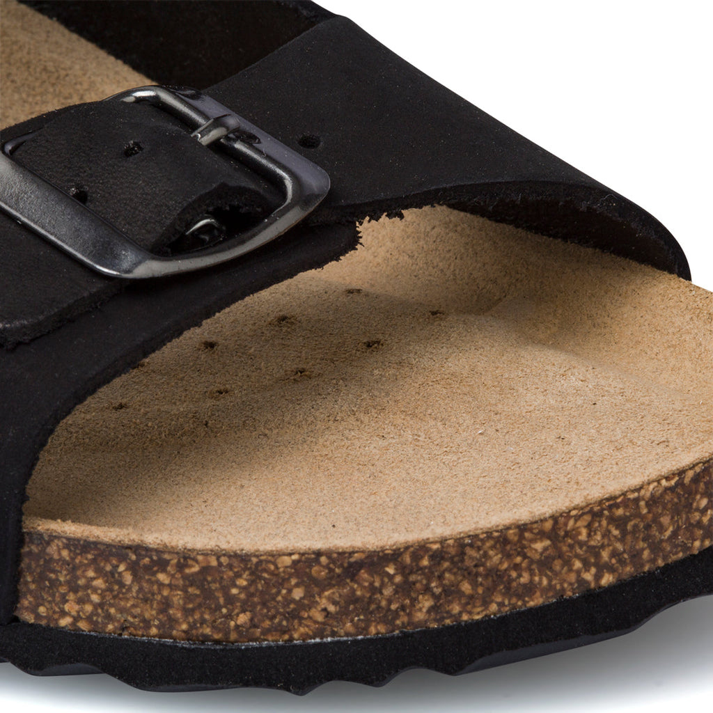 Sandali neri in pelle da donna Geox Brionia