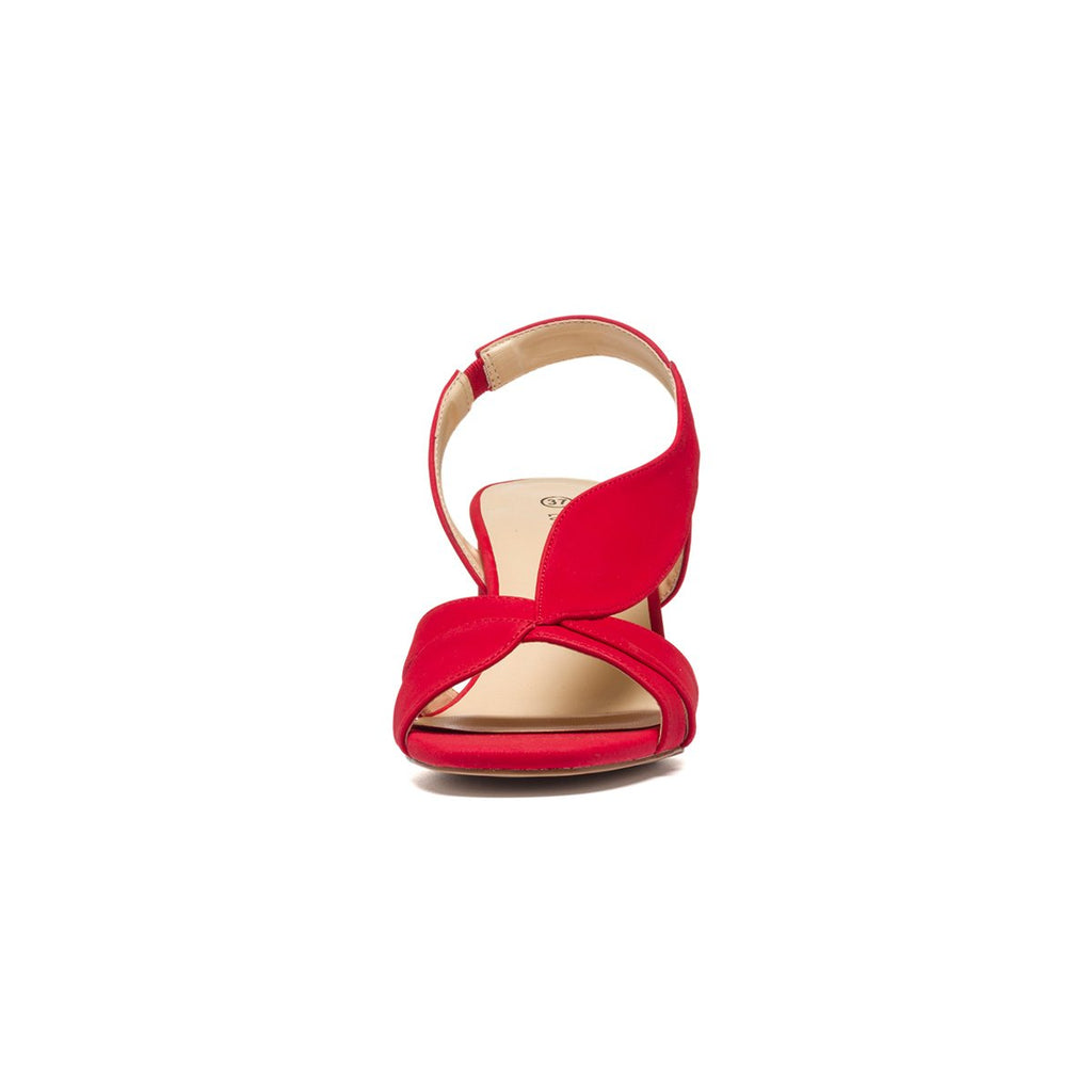 Sandali rossi con tacco 6 cm Lora Ferres